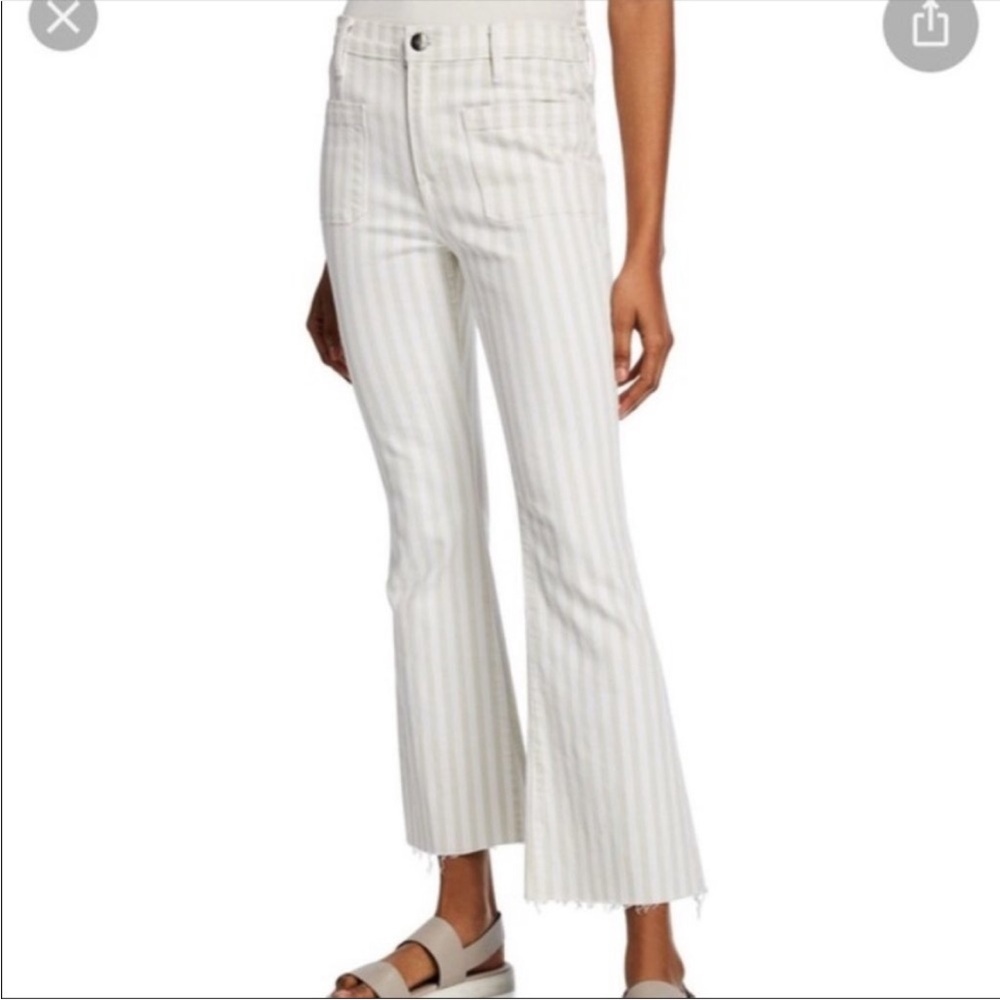 Frame Le Bardot Crop Flare Jean pants